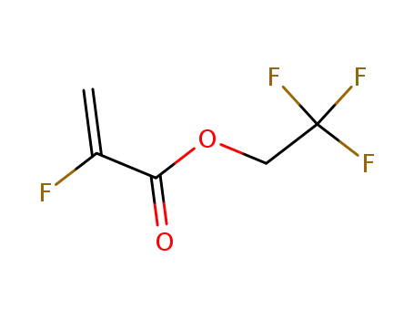 Molecular Structure of 74359-10-7 (2,2,2-TRIFLUOROETHYL-2-FLUOROACRYLATE)