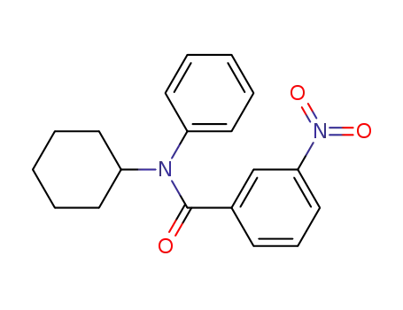 Molecular Structure of 7466-44-6 (N-cyclohexyl-3-nitro-N-phenylbenzamide)
