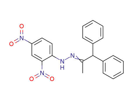 Molecular Structure of 74783-94-1 (N-(1,1-diphenylpropan-2-ylideneamino)-2,4-dinitro-aniline)