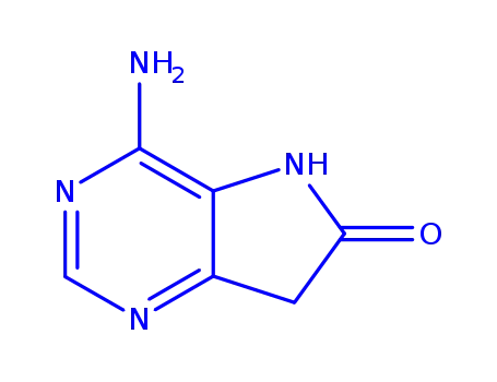 Molecular Structure of 745716-99-8 (6H-Pyrrolo[3,2-d]pyrimidin-6-one, 4-amino-5,7-dihydro- (9CI))