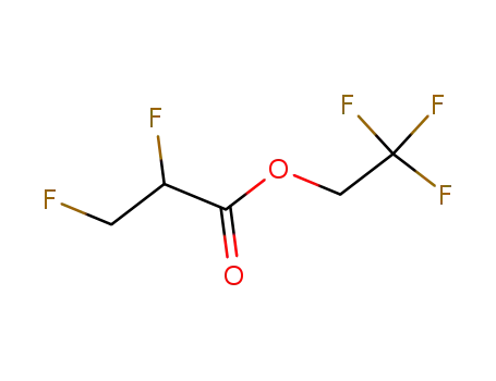 Molecular Structure of 142337-39-1 (Propanoic acid, 2,3-difluoro-, 2,2,2-trifluoroethyl ester)