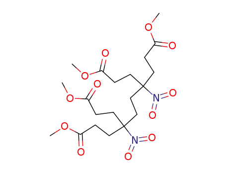 Molecular Structure of 7465-52-3 (dimethyl 4,7-bis(3-methoxy-3-oxopropyl)-4,7-dinitrodecanedioate)