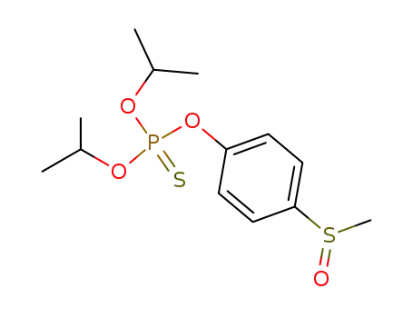 Molecular Structure of 74-60-2 (O,O-Bisisopropyl O-(4-(methylsulfinyl)phenyl) phosphorothioate)