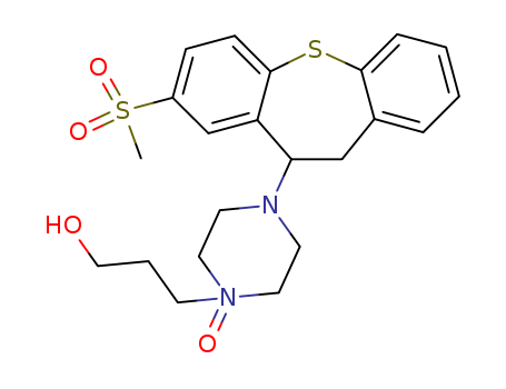 74667-82-6,1-Piperazinepropanol, 4-(10,11-dihydro-8-(methylsulfonyl)dibenzo(b,f)t hiepin-10-yl)-, 1-oxide,Dibenzo[b,f]thiepin,1-piperazinepropanol deriv.