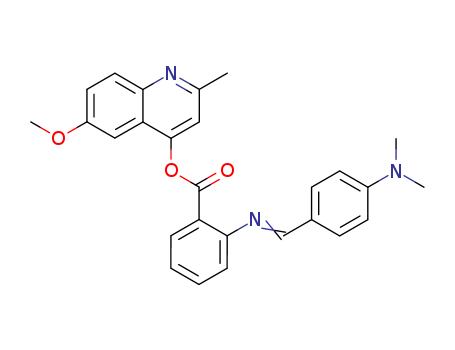 74767-17-2,6-methoxy-2-methylquinolin-4-yl 2-({(1E)-[4-(dimethylamino)phenyl]methylidene}amino)benzoate,