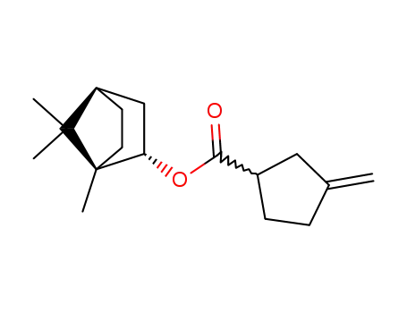Molecular Structure of 74793-59-2 (1,7,7-Trimethylbicyclo[2.2.1]heptan-2-yl=3-methylenecyclopentanecarboxylate)
