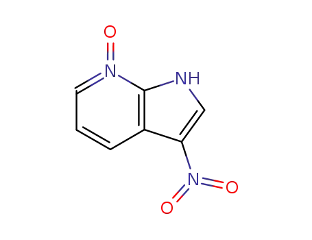 Molecular Structure of 74420-07-8 (1H-Pyrrolo[2,3-b]pyridine, 3-nitro-, 7-oxide)