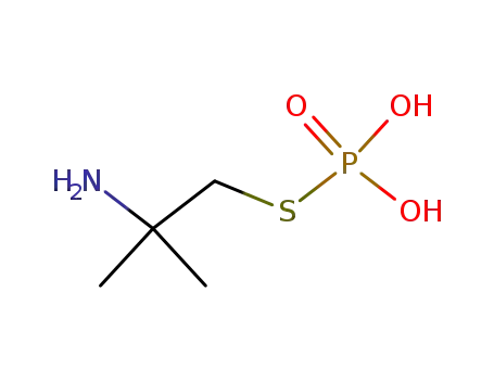 Molecular Structure of 7447-44-1 (Thiophosphoric acid dihydrogen S-(2-amino-2-methylpropyl) ester)