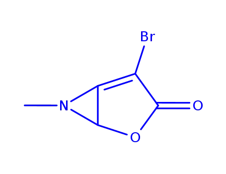 Molecular Structure of 749849-34-1 (2-Oxa-6-azabicyclo[3.1.0]hex-4-en-3-one,  4-bromo-6-methyl-)