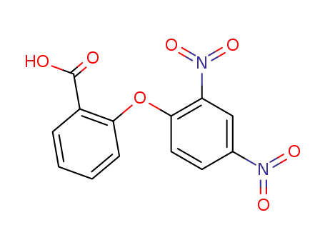 Molecular Structure of 7504-64-5 (2-(2,4-Dinitrophenoxy)benzoic acid)