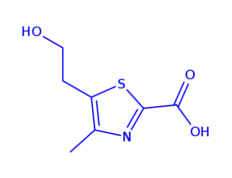 Molecular Structure of 75113-60-9 (5-(beta-hydroxyethyl)-4-methylthiazole-2-carboxylic acid)