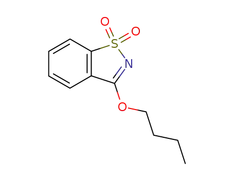 Molecular Structure of 90012-39-8 (1,2-Benzisothiazole, 3-butoxy-, 1,1-dioxide)