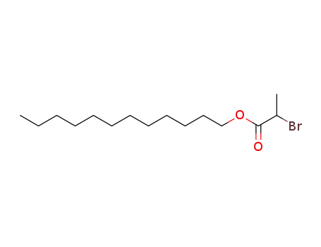 Molecular Structure of 74988-05-9 (2-Bromo propinic acid dodecyl ester)
