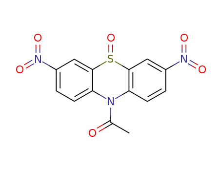 Molecular Structure of 7506-02-7 (1-(3,7-dinitro-5-oxido-10H-phenothiazin-10-yl)ethanone)