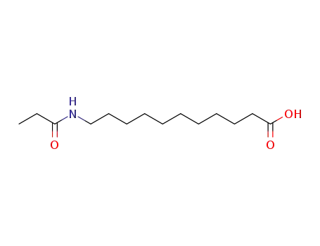 Molecular Structure of 7499-95-8 (11-(propanoylamino)undecanoic acid)