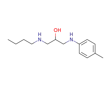 Molecular Structure of 7532-60-7 (1-butylamino-3-[(4-methylphenyl)amino]propan-2-ol)