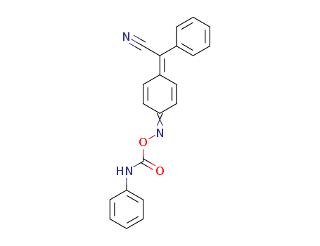 Benzeneacetonitrile,a-[4-[[[(phenylamino)carbonyl]oxy]imino]-2,5-cyclohexadien-1-ylidene]-(9CI)