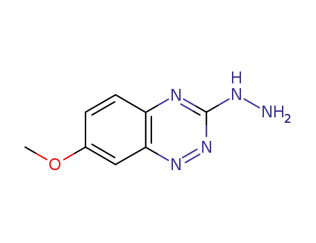 Molecular Structure of 75122-37-1 (3-HYDRAZINO-7-METHOXY-1,2,4-BENZOTRIAZINE)