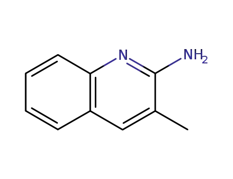Molecular Structure of 74844-99-8 (2-AMINO-3-METHYLQUINOLINE)