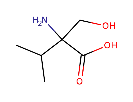 Molecular Structure of 7522-43-2 (DL-2-ISOPROPYLSERINE)