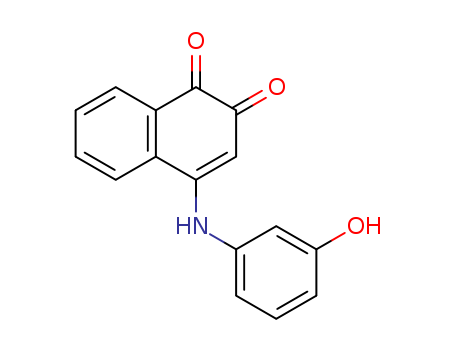 1,2-Naphthalenedione,4-[(3-hydroxyphenyl)amino]- cas  75140-04-4