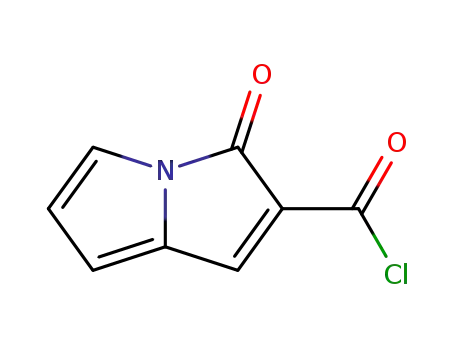 Molecular Structure of 75413-08-0 (3H-Pyrrolizine-2-carbonyl chloride, 3-oxo- (9CI))