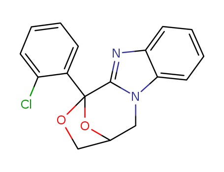1,4-EPOXY-1H,3H-(1,4)OXAZEPINO[4,3-A]BENZO[D]IMIDAZOLE,4,5-DIHYDRO-1-(2-CHLOROPHENYL)-