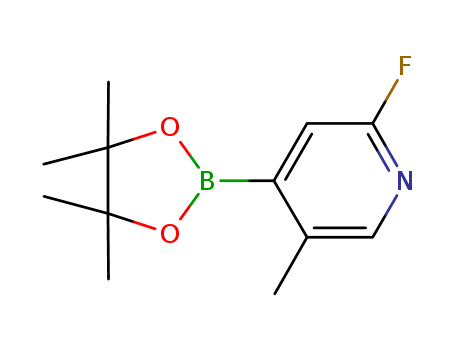2-fluoro-5-methyl-4-(4,4,5,5-tetramethyl-1,3,2-dioxaborolan-2-yl)pyridine