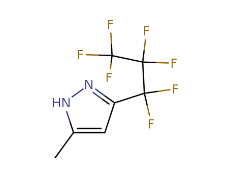 1H-Pyrazole,3-(1,1,2,2,3,3,3-heptafluoropropyl)-5-methyl-