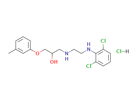 76210-73-6,1-({2-[(2,6-dichlorophenyl)amino]ethyl}amino)-3-(3-methylphenoxy)propan-2-ol hydrochloride,