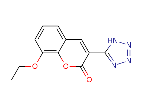 76239-26-4,8-ethoxy-3-(2H-tetrazol-5-yl)-2H-chromen-2-one,8-Ethoxy-3-(1H-tetrazol-5-yl)coumarin;2H-1-Benzopyran-2-one,8-ethoxy-3-(1H-tetrazol-5-yl);8-Ethoxy-3-(1H-tetrazol-5-yl)-2H-1-benzopyran-2-one;