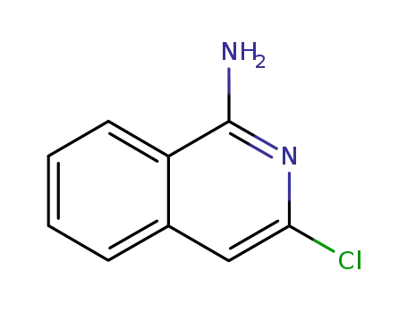 Molecular Structure of 7574-67-6 (3-Chloroisoquinolin-1-amine)
