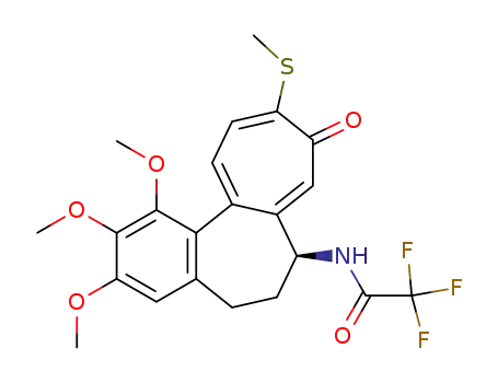 Acetamide, 2,2,2-trifluoro-N-[5,6,7,9-tetrahydro-1,2, 3-trimethoxy-10- (methylthio)-9-oxobenzo[a]heptalen-7-yl]-, (S)-
