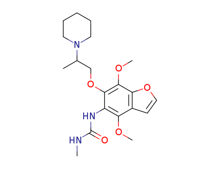 75883-74-8,1-[4,7-dimethoxy-6-(2-piperidin-1-ylpropoxy)-1-benzofuran-5-yl]-3-methylurea,