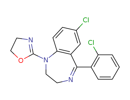 76053-14-0,7-chloro-5-(2-chlorophenyl)-1-(4,5-dihydro-1,3-oxazol-2-yl)-2,3-dihydro-1H-1,4-benzodiazepine,