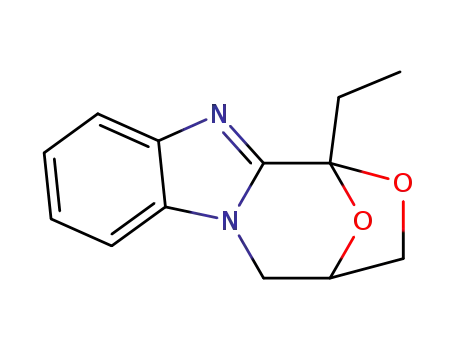Molecular Structure of 76098-97-0 (1,4-Epoxy-1H,3H-(1,4)oxazepino(4,3-a)benzimidazole, 4,5-dihydro-1-ethy l-)