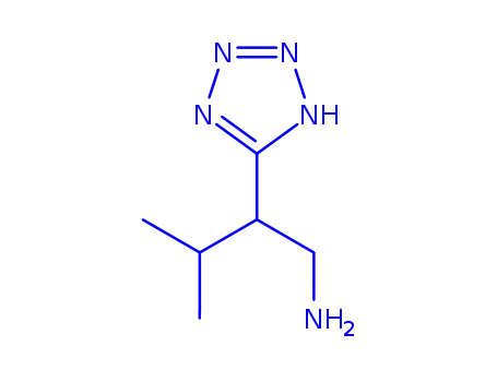 Molecular Structure of 758696-64-9 (1H-Tetrazole-5-ethanamine,beta-(1-methylethyl)-(9CI))