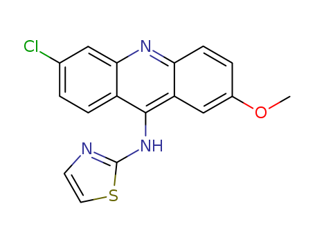 7598-21-2,6-chloro-2-methoxy-N-(1,3-thiazol-2-yl)acridin-9-amine,