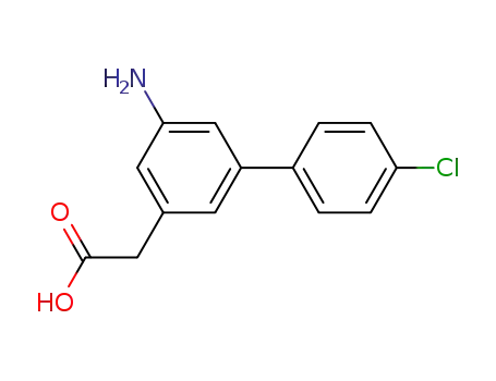 Molecular Structure of 75852-48-1 (5-Amino-4'-chloro-3-biphenylacetic acid)