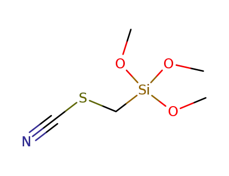 Molecular Structure of 56859-23-5 (Thiocyanic acid, (trimethoxysilyl)methyl ester)