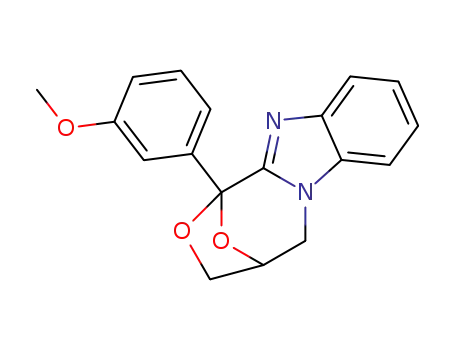 Molecular Structure of 76099-08-6 (1,4-Epoxy-1H,3H-(1,4)oxazepino(4,3-a)benzimidazole, 4,5-dihydro-1-(3-m ethoxyphenyl)-)