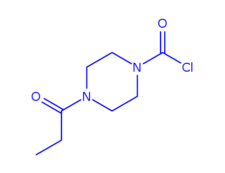 4-(1-OXOPROPYL)-1-PIPERAZINECARBONYL CHLORIDE
