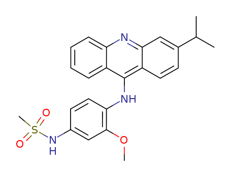 76708-37-7,N-(3-methoxy-4-{[3-(propan-2-yl)acridin-9-yl]amino}phenyl)methanesulfonamide,