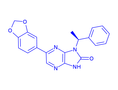 6-(1,3-benzodioxol-5-yl)-1,3-dihydro-1-[(1S)-1-phenylethyl]-2H-Imidazo[4,5-b]pyrazin-2-one
