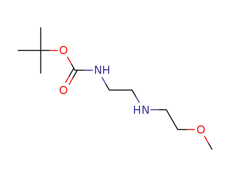 Molecular Structure of 765962-01-4 (Carbamic acid, [2-[(2-methoxyethyl)amino]ethyl]-, 1,1-dimethylethyl ester (9CI))