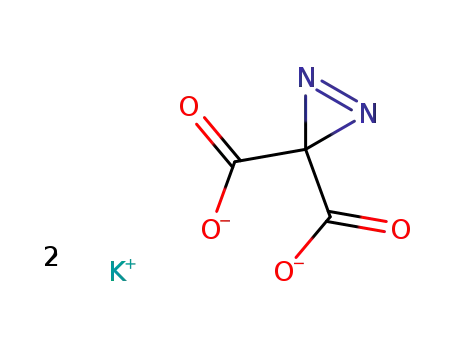 Molecular Structure of 76429-97-5 (3H-Diazirine-3,3-dicarboxylic acid dipotassium salt)