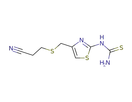 3-<<(2-thioureido-4-thiazolyl)methyl>thio>propionitrile