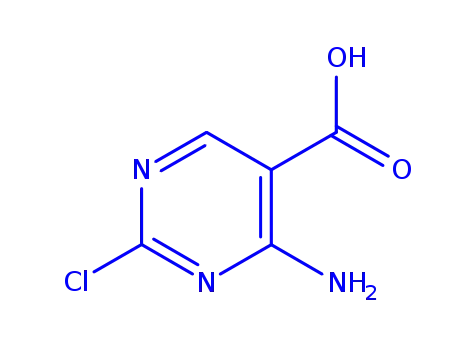 Molecular Structure of 773109-69-6 (4-Amino-2-chloropyrimidine-5-carboxylic acid)