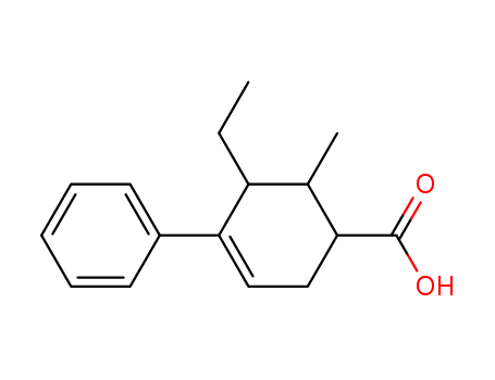 3-Cyclohexene-1-carboxylicacid, 5-ethyl-6-methyl-4-phenyl-