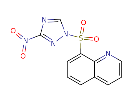 77244-88-3,3-NITRO-1-(8-QUINOLYLSULFONYL)-1H-1,2,4-TRIAZOLE,1H-1,2,4-Triazole,3-nitro-1-(8-quinolinylsulfonyl)- (9CI); NSC 683534